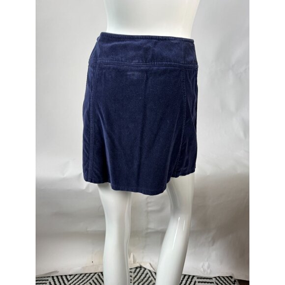 Express EXP Jeans Vintage Womens Cotton Velvet Skirt Navy Size 5/6 - Picture 15 of 15